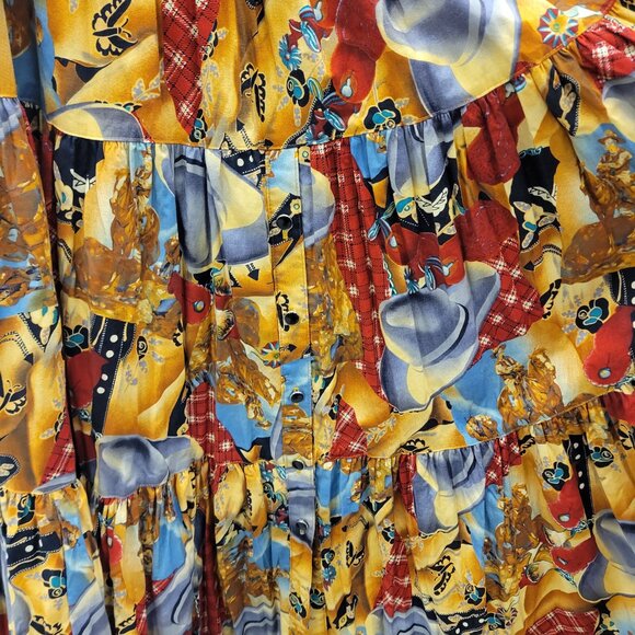 Vintage Desert West Western Skirt - Picture 2 of 11